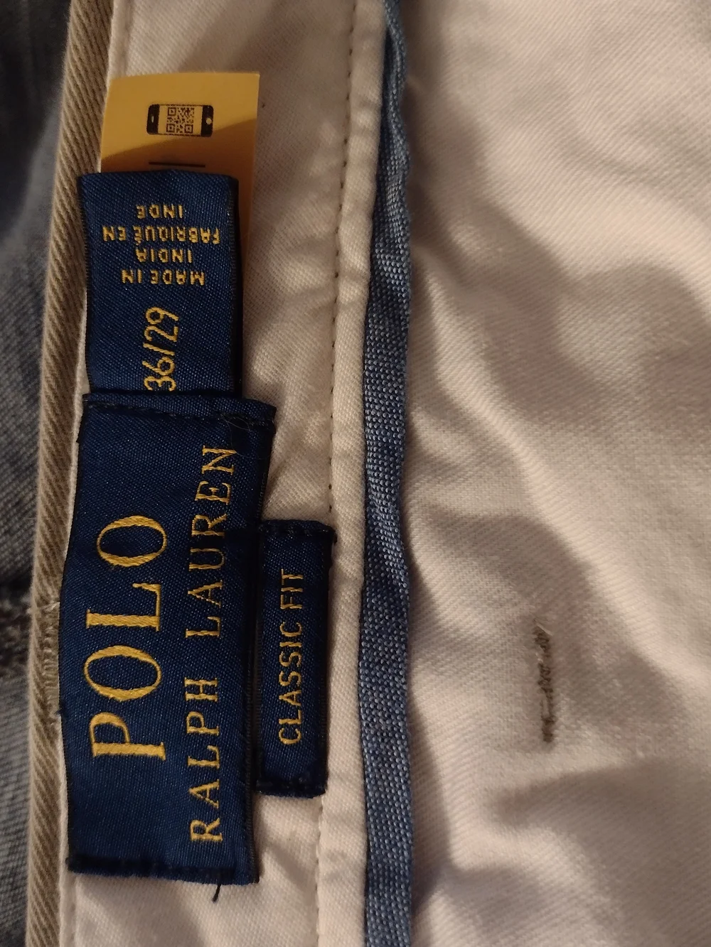Polo Ralph Lauren Chino Pants Men's 36x29 Khaki Classic Fit Cotton Twill Career